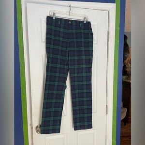 Vineyard Vines Breaker pants in Black Watch tartan plaid - 32 X 32